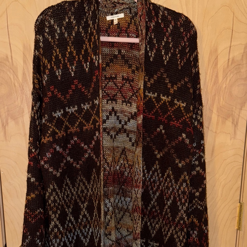 Maurices Multicolor Geometric Cardigan